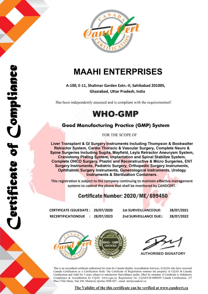 maahi enterpise certificate